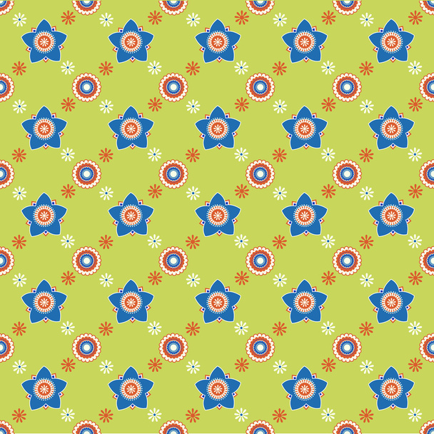 Seamless flower pattern background - Vector, Image