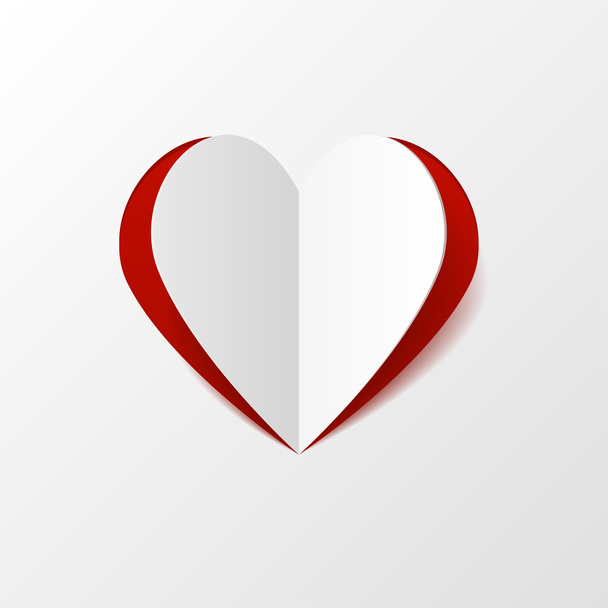 Creative paper heart - ベクター画像