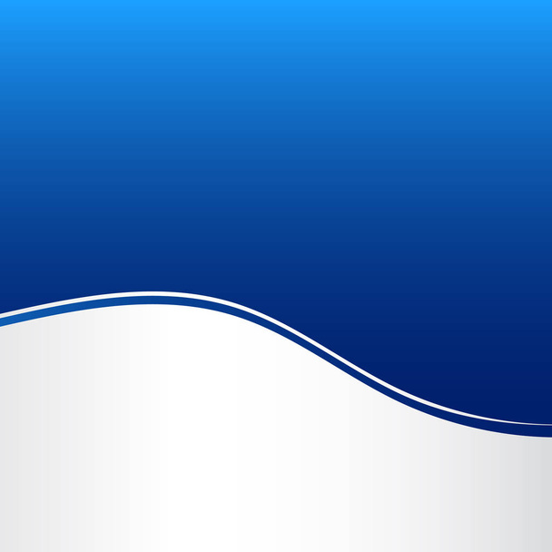 抽象的なストライプ波ライン グラフィックの青と白のグラデーション カラー - ベクター画像