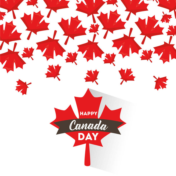 Счастливого дня Канады - Вектор,изображение