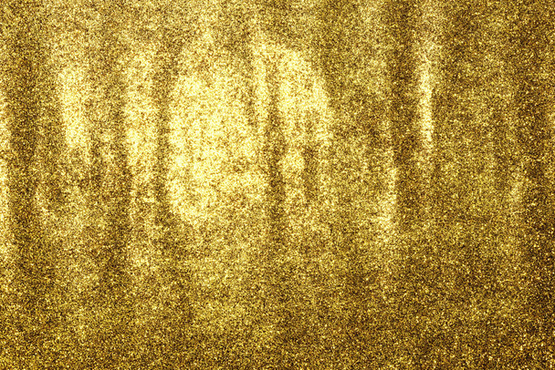 golden glitter texture Colorfull Blurred abstract background for birthday, anniversary, wedding, new year eve or Christmas. - Photo, Image