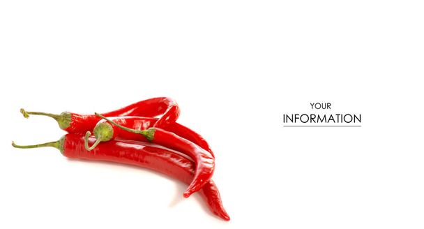 Red pepper chili pattern - Photo, image