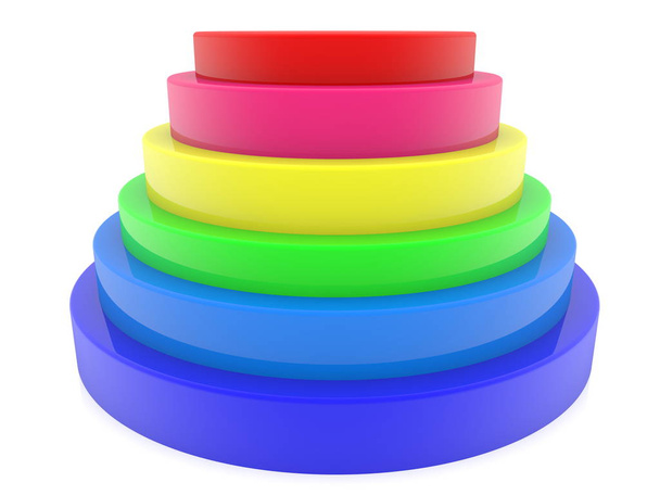 Цветные сложенные тубе.3d иллюстрация
 - Фото, изображение
