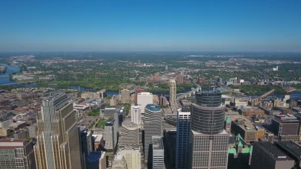 Légi videó a Minneapolis, Minnesota. - Felvétel, videó