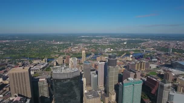 Légi videó a Minneapolis, Minnesota. - Felvétel, videó