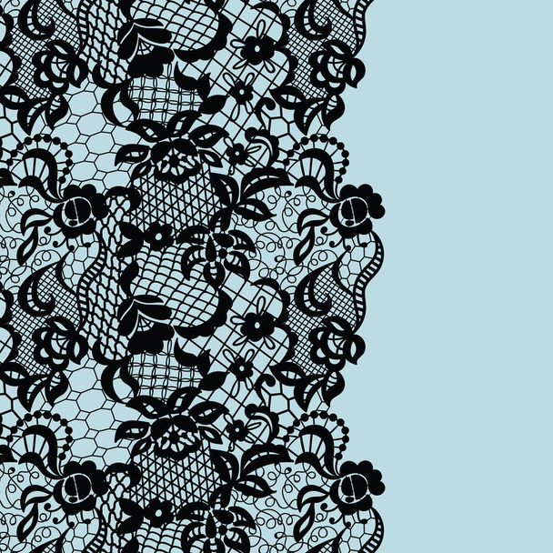 Seamless lace border. Invitation card. - Vector, Image