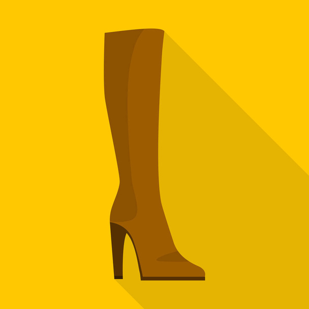 Pair of boot icon, flat style - Wektor, obraz