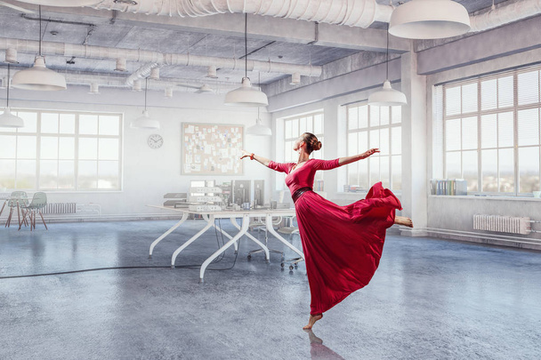 Dance is her passion. Mixed media - Фото, изображение