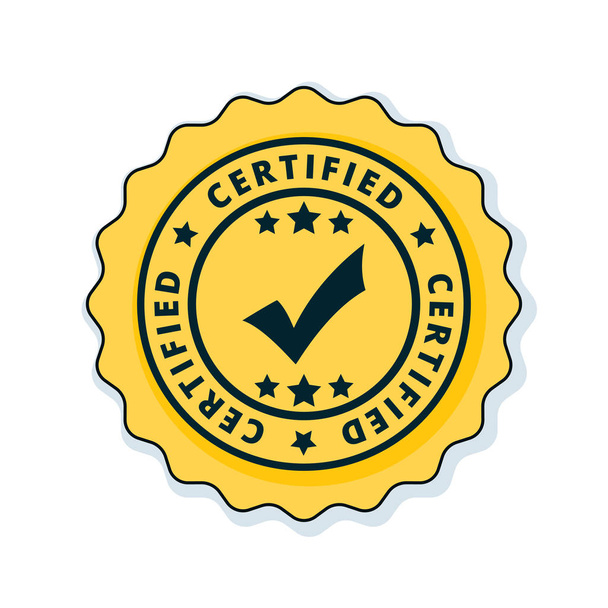SSL Certified button sign - Vector, Image