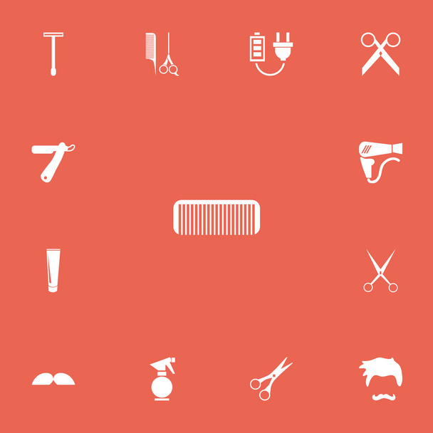 Conjunto de 13 iconos de peluquero editables. Incluye símbolos como flujo de aire, cuchilla, cortadoras y más. Se puede utilizar para diseño web, móvil, IU e infografía
. - Foto, Imagen