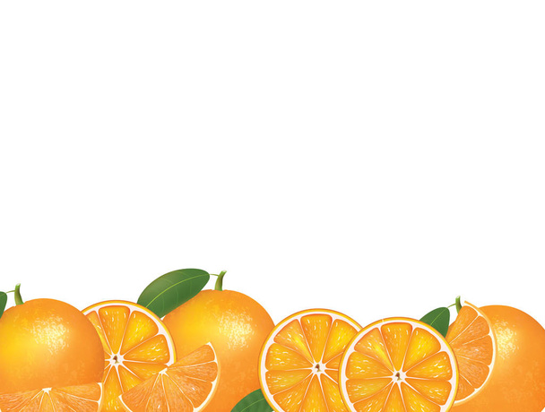 Fondo de naranjas
  - Vector, imagen