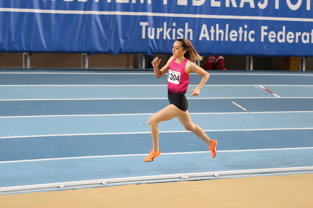 Turkish Athletic Federation Indoor Athletics Record Attempt Race - Foto, afbeelding
