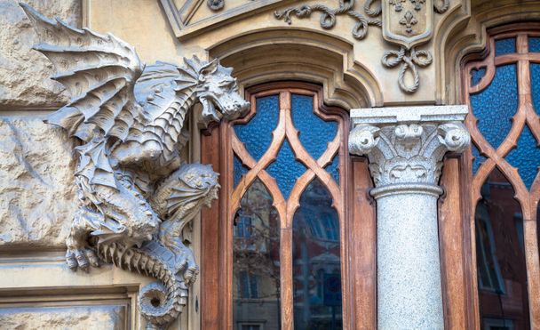 TURIN, ITALY - Dragon on Victory Palace facade  - Photo, Image