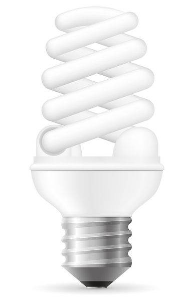 Energy saving light bulb vector illustration - Vector, afbeelding