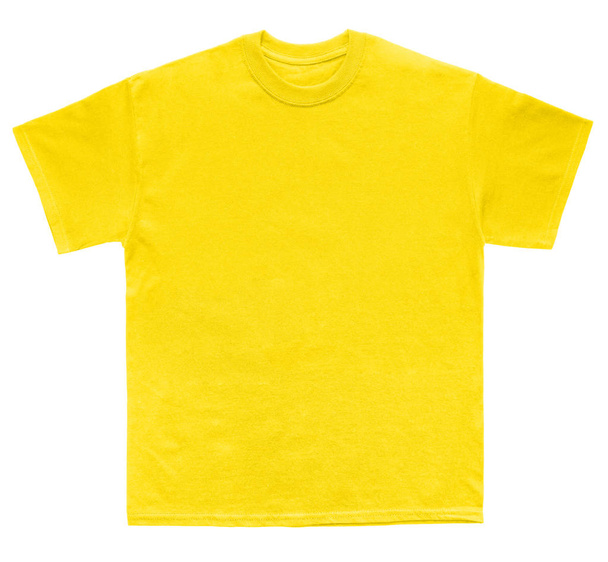 Шаблон маргаритки цвета пустой футболки на белом фоне
 - Фото, изображение