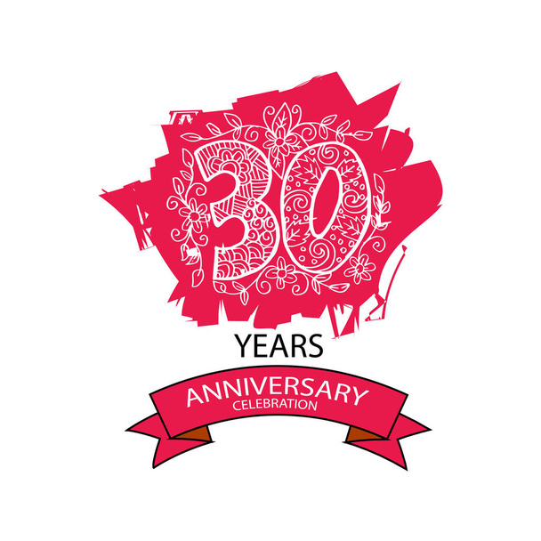 30 years anniversary celebration logo - Photo, Image