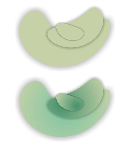 groene abstract drops, vector illustraties - Vector, afbeelding
