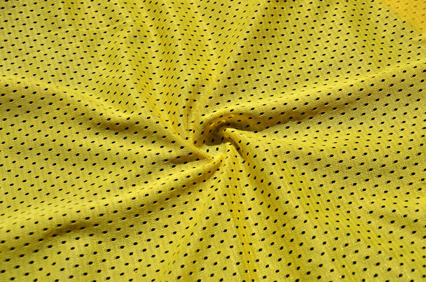 Tekstuuri urheiluvaatteet polyesteriä kuitua. Päällysvaatteet urheilu koulutus on mesh rakenne venyvä nylon kangas
 - Valokuva, kuva