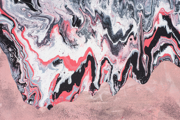 close up of abstract acrylic painted background with grey and pink  - Fotó, kép