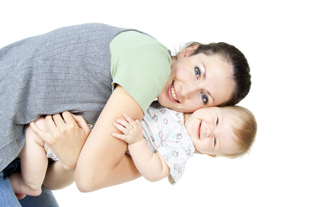 красивая счастливая мать с ребенком
 - Фото, изображение