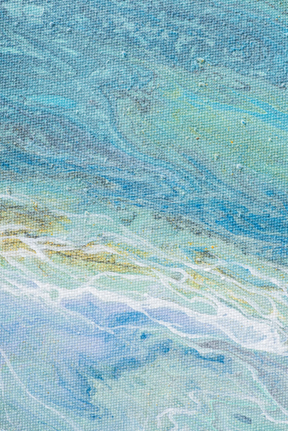 fondo creativo abstracto con pintura acrílica azul claro
  - Foto, Imagen