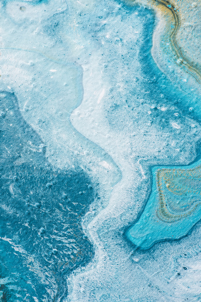 abstracto textura de pintura al óleo azul
 - Foto, Imagen