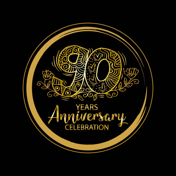  90th anniversary celebration logo - Photo, Image