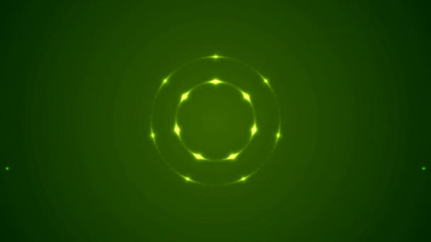Lumières agencées circulaires clignotantes colorées - Boucle sans couture verte
 - Séquence, vidéo