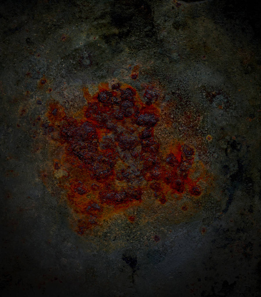 grunge background metal texture with corrosion and scratches - Foto, Imagen