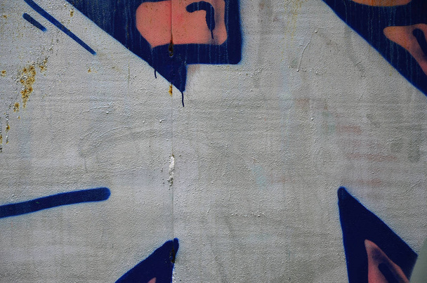 Részletes kép színes graffiti rajz. Street art háttérkép - Fotó, kép