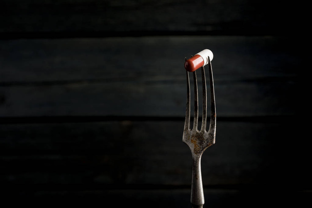 Sağlıksız yiyecek ile lots-in Gıda katkı Kimyasalları - Fotoğraf, Görsel