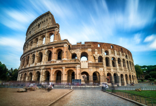 Colosseum in Rome, Italy - Long Exposure Shot - Photo, Image