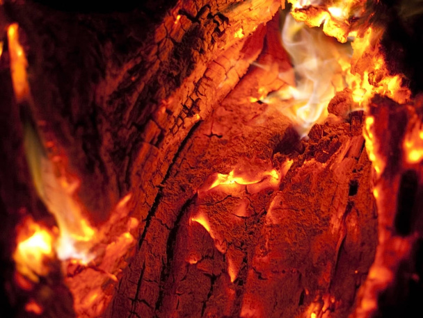 Cadılar Bayramı 'nda kabak tasarımı için yanan arkaplan. - Fotoğraf, Görsel