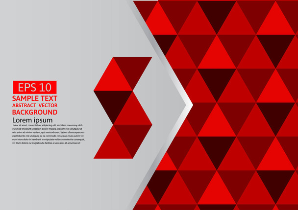 Vector abstract geometric red background modern design eps10 with copy space - Vector, Image