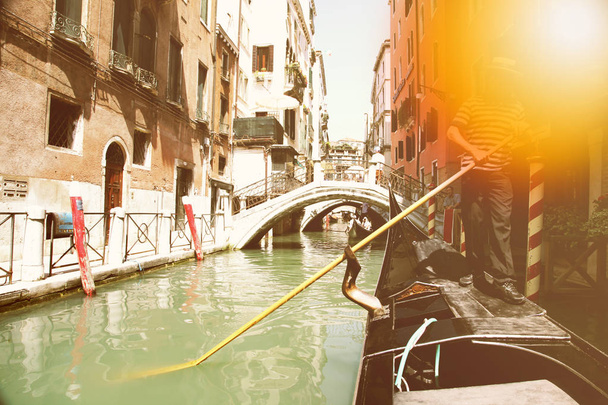 vintage canal in venice, italy - Foto, Imagem