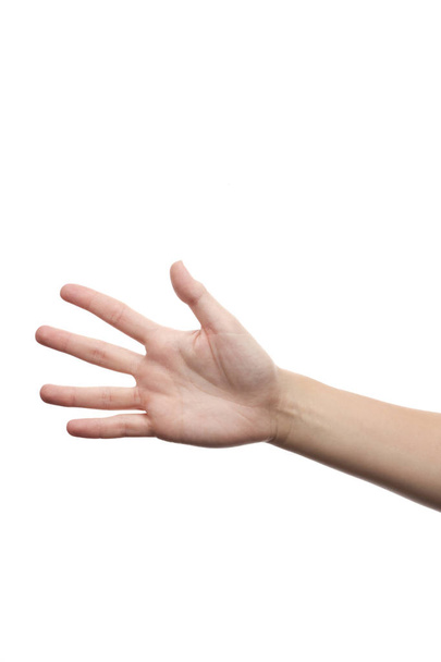 Hand showing five - Foto, afbeelding