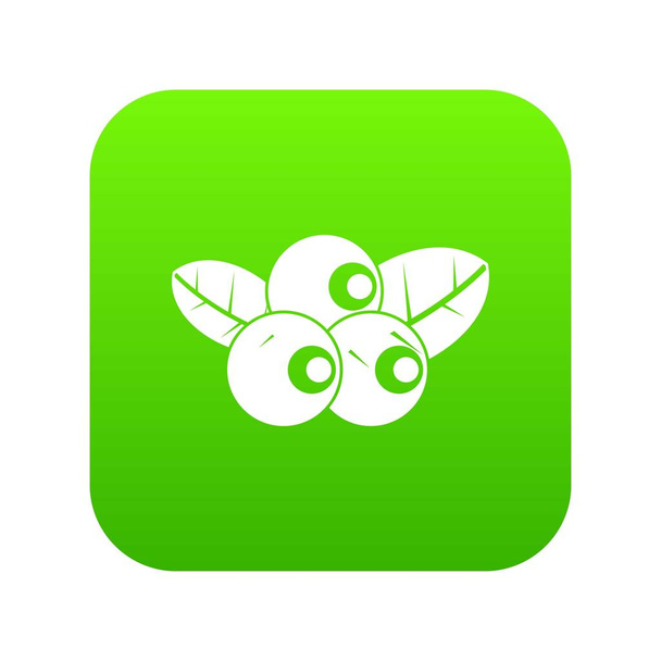 Blueberries icon digital green - Vettoriali, immagini
