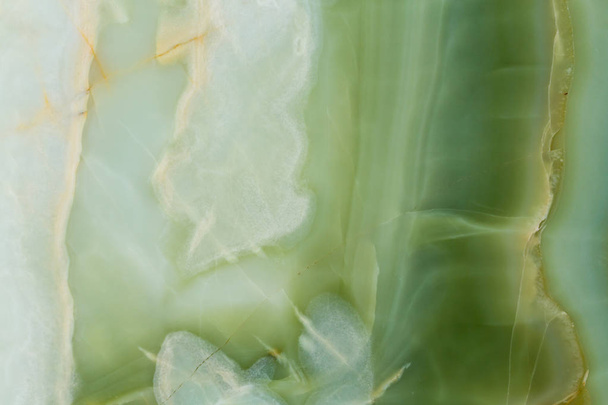 Soft onyx texture in gentle green colour. - Photo, Image