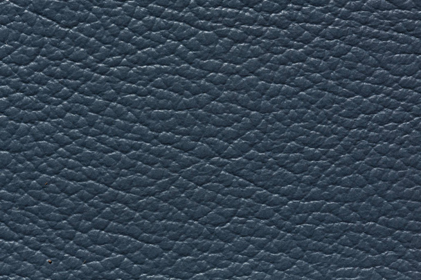 Delicate leather texture in grey-blue tone. - Photo, Image