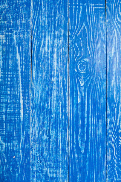 Wood blue texture or background - Foto, Imagen