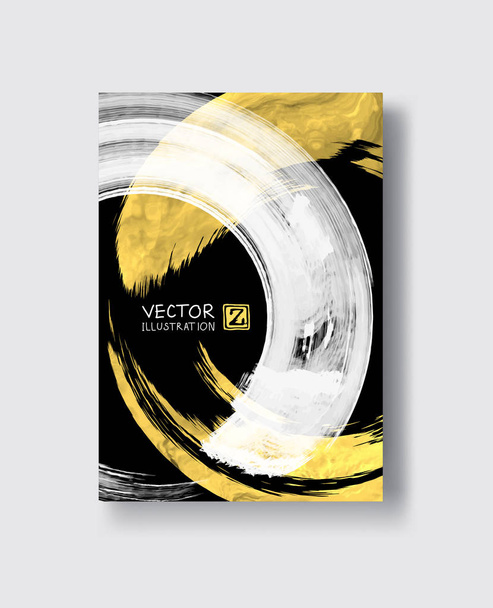 Vector Black and Gold Design Templates - ベクター画像