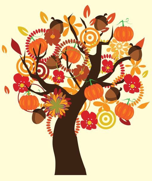 Tree in fall - Vector, Image