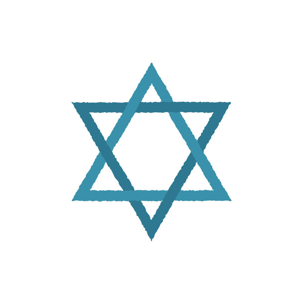 Étoile de forme david icône dans le design plat
 - Vecteur, image