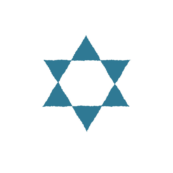 Étoile de forme david icône dans le design plat
 - Vecteur, image
