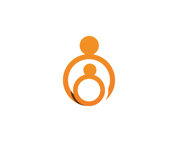 Adoption et soins communautaires Modèle de logo icône vectorielle.. - Vecteur, image