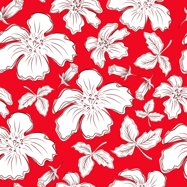 bílé květy - Vektor, obrázek