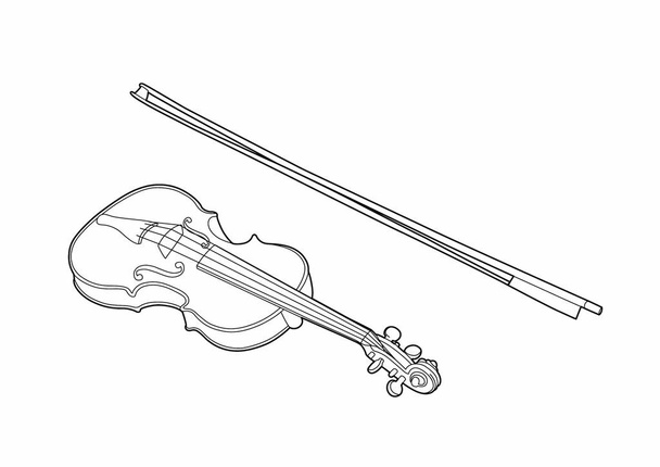 Vector illustration of a musical instrument, EPS 8 file - Vector, Image