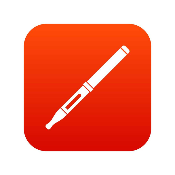 Mod and clearomizer in the kit icon digital red - Vector, Imagen