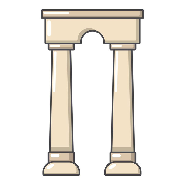 Арці Єгипет значок, стиль мультфільму - Вектор, зображення