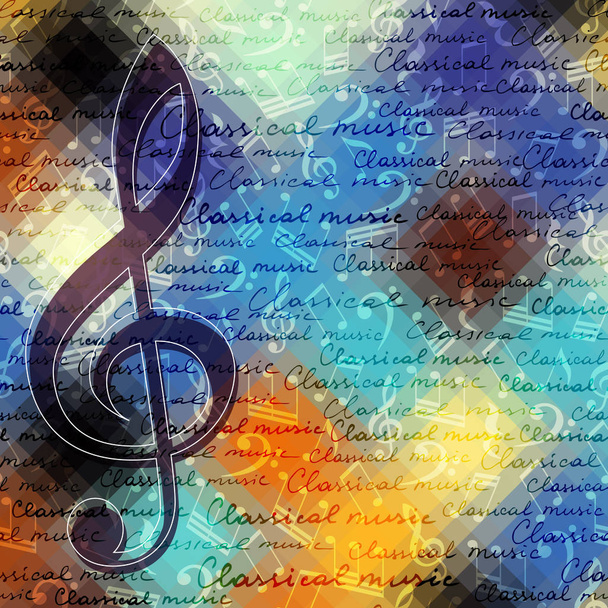 Classical music backhround - Vector, Image